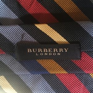 Drake’s for Burberry Silk Striped Tie